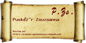 Puskár Zsuzsanna névjegykártya