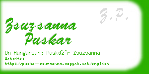 zsuzsanna puskar business card